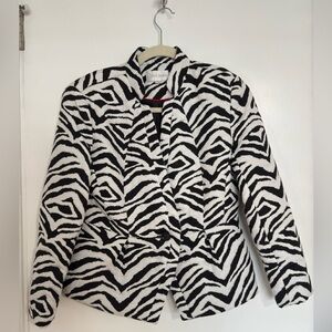 Zebra Print Blazer